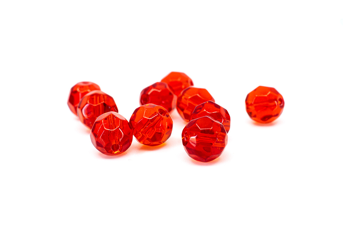 Glass Beads Red